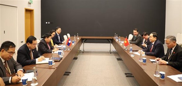 越南国会常务副主席分别会见各国议会联盟领导和老挝国会领导 hinh anh 2