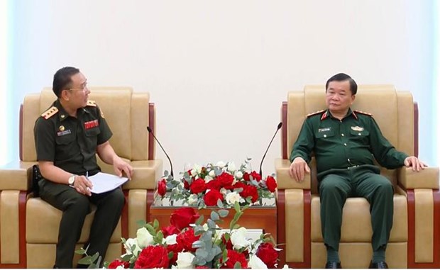 促进越南与老挝和柬埔寨的防务合作 hinh anh 1