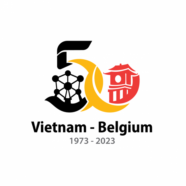 越南与比利时建交50周年纪念标志正式亮相 hinh anh 1