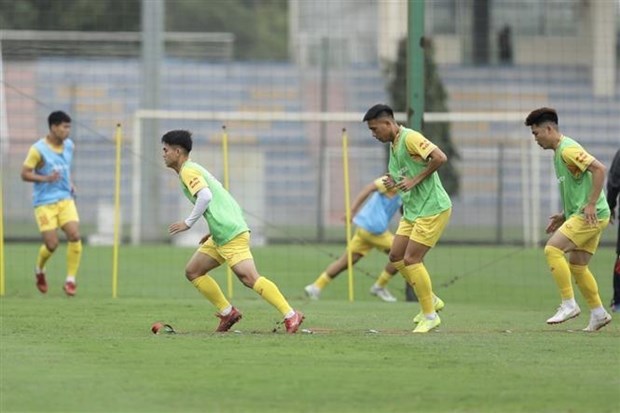 2023年多哈杯最后一轮比赛：越南U23球队对阵吉尔吉斯斯坦队 hinh anh 1
