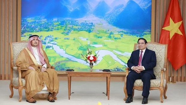 越南政府总理范明政会见沙特阿拉伯驻越大使 hinh anh 2
