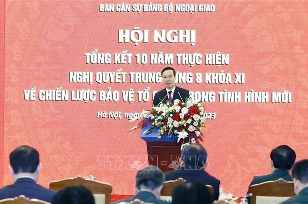 越南国家主席武文赏：充分发挥对外先锋作用 加强建设全面与现代外交 hinh anh 1
