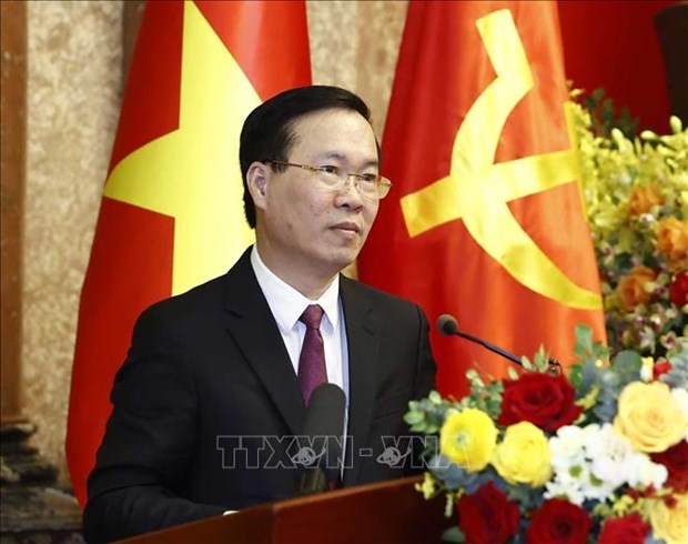 越南国家主席武文赏对老挝进行正式访问：不断巩固和发展越老特殊关系 hinh anh 1