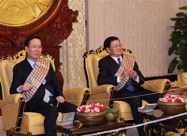 越南外交部部长裴青山：越南一直重视越老友好与全面合作关系 hinh anh 2