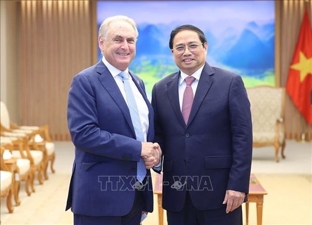 越南政府总理范明政会见澳大利亚贸易和旅游部长 hinh anh 1