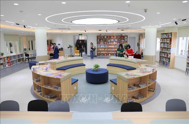 韩国资助的“公共图书馆更新项目”正式落成 hinh anh 1