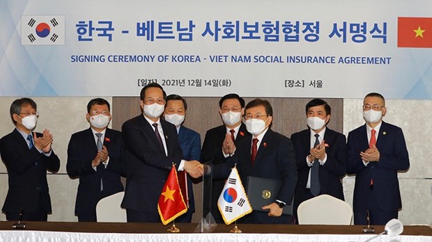 越南与韩国政府之间社会保险协定获批 hinh anh 1