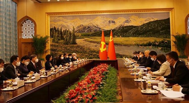 越南共产党代表团对中国进行访问 hinh anh 1