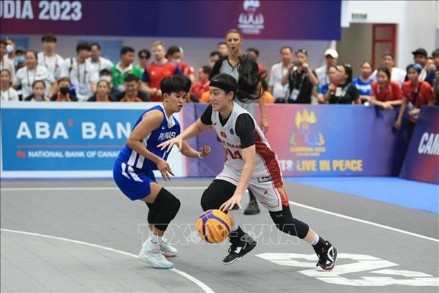 第32届东运会：越南三人篮球女队夺得历史上首枚金牌 hinh anh 1