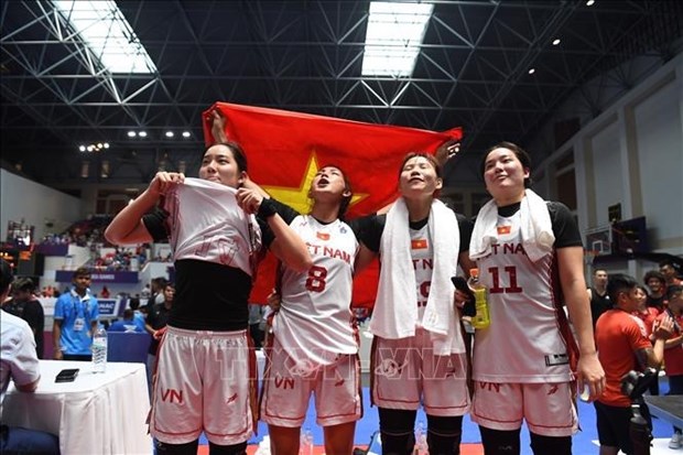 第32届东运会：越南三人篮球女队夺得历史上首枚金牌 hinh anh 2