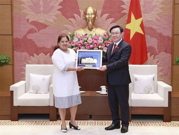 越南国会主席王廷惠会见古巴妇联总书记阿玛雷耶 hinh anh 1