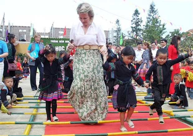比利时王后玛蒂尔德对越南儿童权益工作印象深刻 hinh anh 2