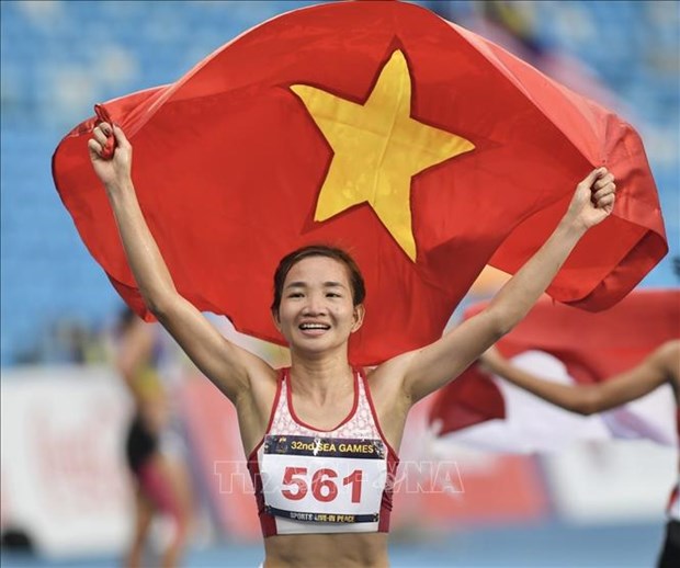 第 32 届东运会：越南运动员阮氏莺创造奇迹 夺得第 4 枚金牌 hinh anh 1
