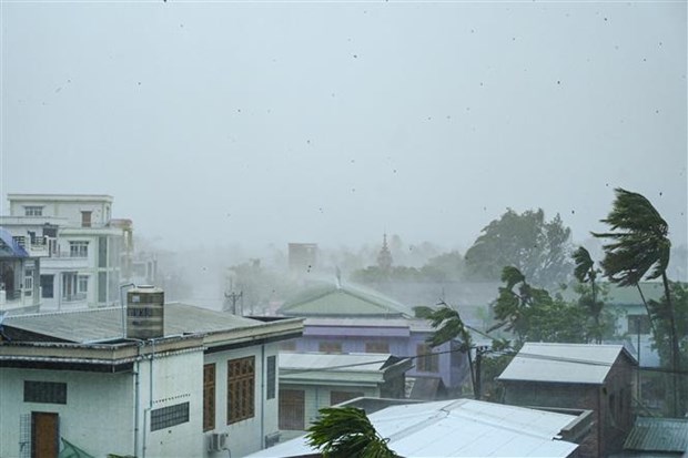 缅甸宣布受台风穆查影响的17个镇为“灾区” hinh anh 1