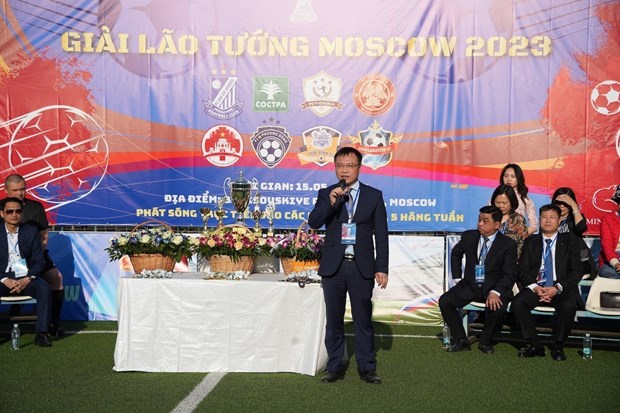 第二届莫斯科老将足球锦标赛加强旅俄越南人团结联谊 hinh anh 1