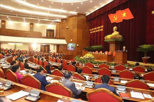 越南共产党第十三届中央委员会中期会议公报 hinh anh 1