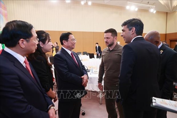 越南政府总理范明政会见巴西总统和乌克兰总统 hinh anh 2