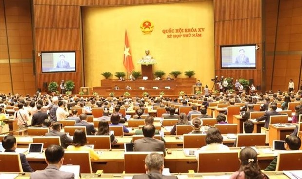 越南第十五届国会第五次会议隆重开幕 hinh anh 1