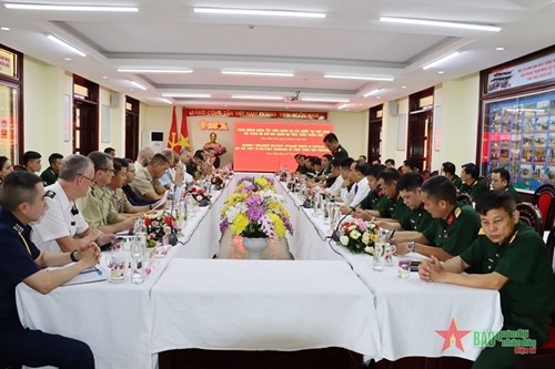 各国驻越国防武官代表团访问承天顺化省军事指挥部 hinh anh 2