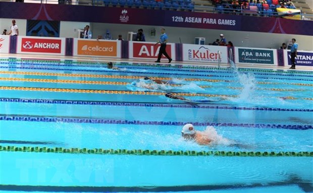 第12届东南亚残运会：游泳队和田径队助力越南代表团向既定目标加速前行 hinh anh 1