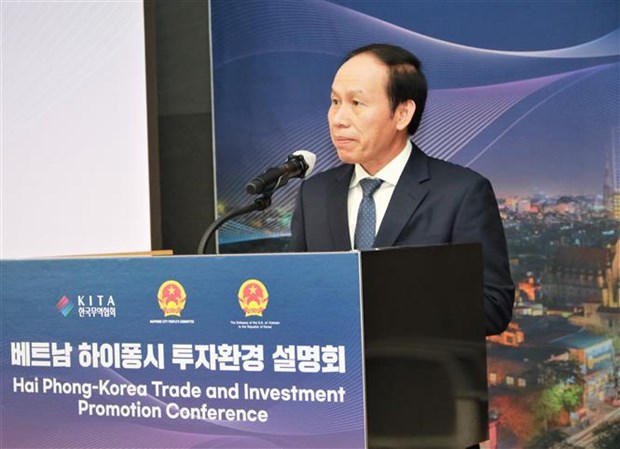 海防市在韩国首尔举行投资促进会议 hinh anh 1