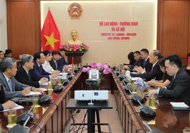 越南与新加坡加强合作 提高劳动力数字化能力 hinh anh 1
