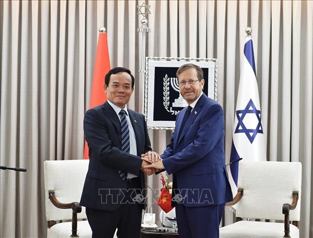 越南政府副总理陈流光会见以色列总统赫尔佐格 hinh anh 1