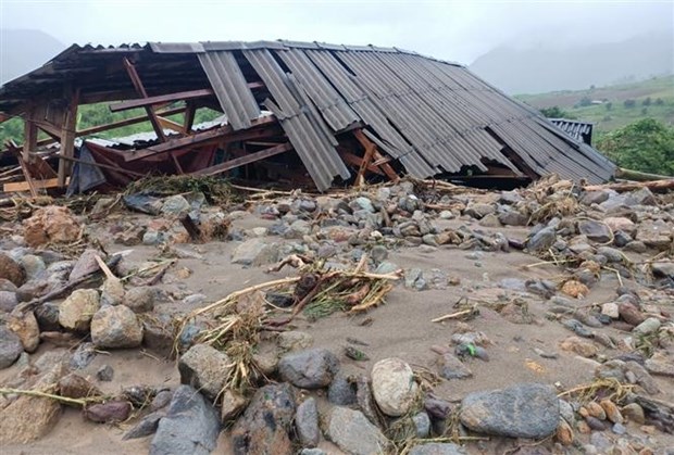 政府总理指示重点应对和解决北部山区和中游地区洪涝灾害后果 hinh anh 2