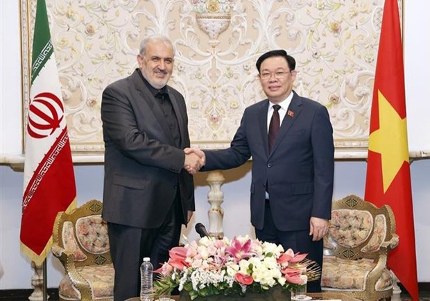 越南国会主席王廷惠会见伊朗工业、矿业和贸易部长阿巴斯·阿利亚巴迪 hinh anh 1