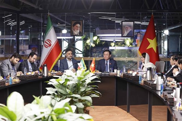 国会主席王廷惠与伊朗创新与技术之家领导举行工作会谈 hinh anh 2