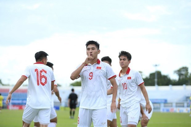 东南亚U23足球锦标赛：越南U23以4比1大胜马来西亚U23 闯进决赛 hinh anh 1