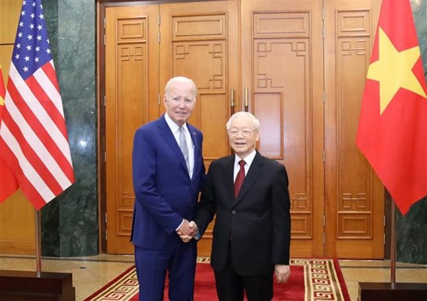 越南与美国关于将两国关系提升为全面战略伙伴关系的联合声明（全文） hinh anh 1
