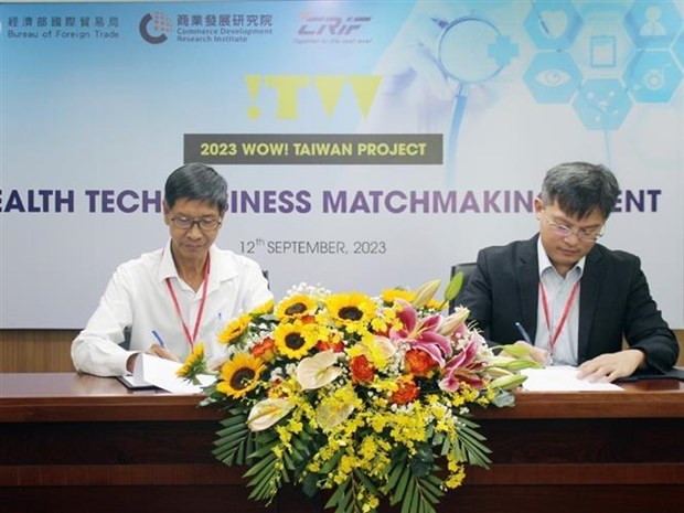 60多家越南和中国台湾企业参加健康科技商业对接会 hinh anh 1