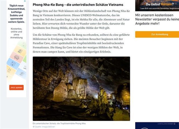 德国媒体介绍越南特色旅游景点 hinh anh 1