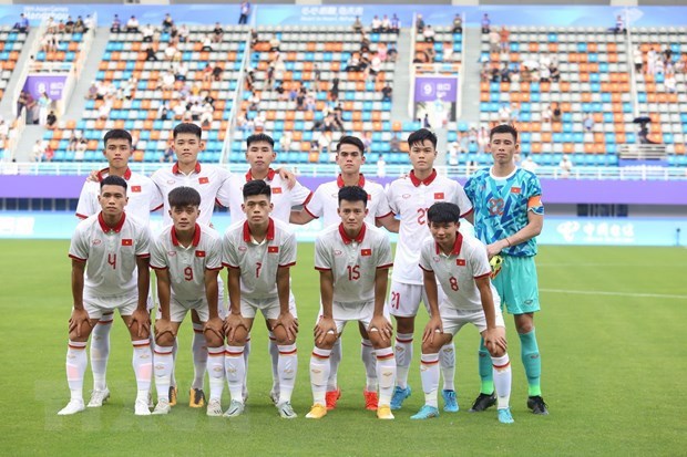 杭州亚运会足球项目：越南队4-2战胜蒙古队 拿到开门红 hinh anh 1