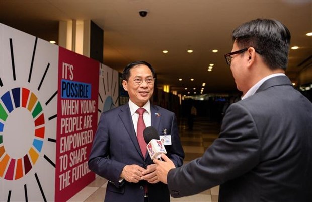 越南外交部长裴青山在第78届联合国大会高级别会议周框架内签署《公海协定》 hinh anh 2