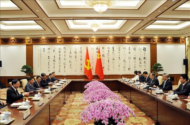 越南共产党代表团对中国进行工作访问 hinh anh 1