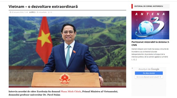 范明政总理：越南愿进一步深化与罗马尼亚的合作关系和增强政治互信 hinh anh 1