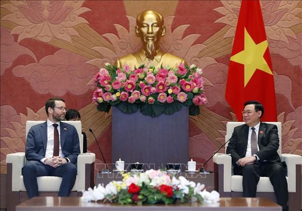 越南国会主席王廷惠会见英国驻越大使伊恩·弗鲁 hinh anh 1