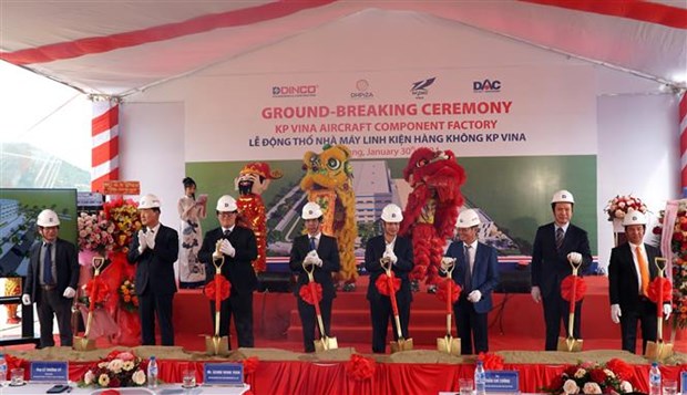投资总额2000万美元的航空零部件制造厂在岘港市动工兴建 hinh anh 1