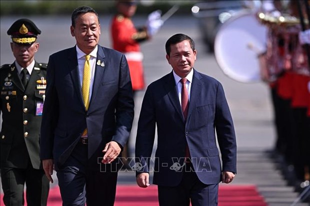 泰国与柬埔寨将双边关系升级为战略伙伴关系 hinh anh 1