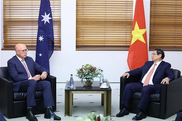 越南政府总理范明政会见澳大利亚自由党领袖 hinh anh 1