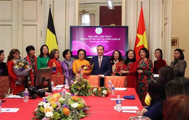 为强化旅比和世界各地越南妇女之间沟通联系搭建桥梁纽带 hinh anh 1
