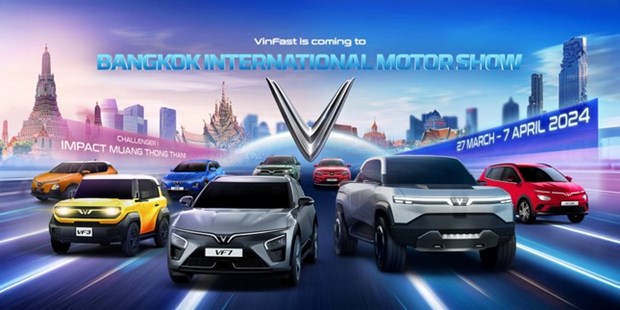 VinFast将参加2024年曼谷国际车展并在泰国正式发布品牌 hinh anh 1