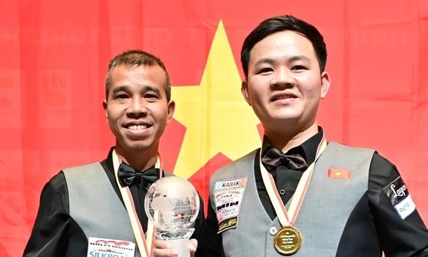 越南台球队创造历史夺得世界冠军 hinh anh 1