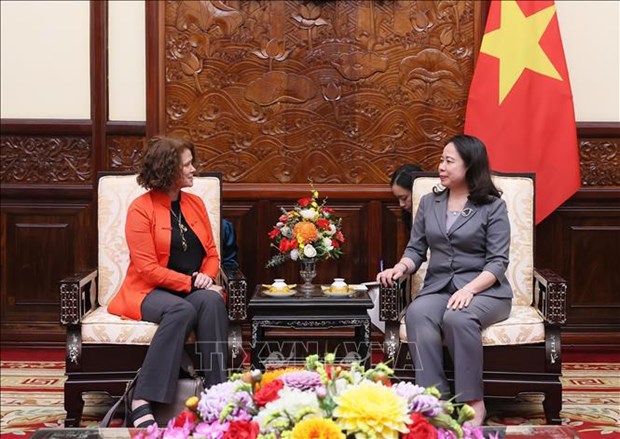 越南国家代主席会见世界银行驻越南首席代表 hinh anh 1