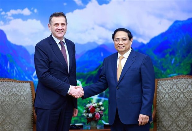 越南政府总理范明政会见保加利亚新任驻越大使 hinh anh 1
