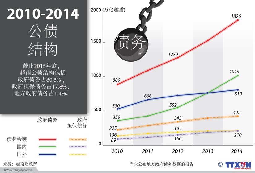 2010-2014年阶段越南公债结构 hinh anh 1