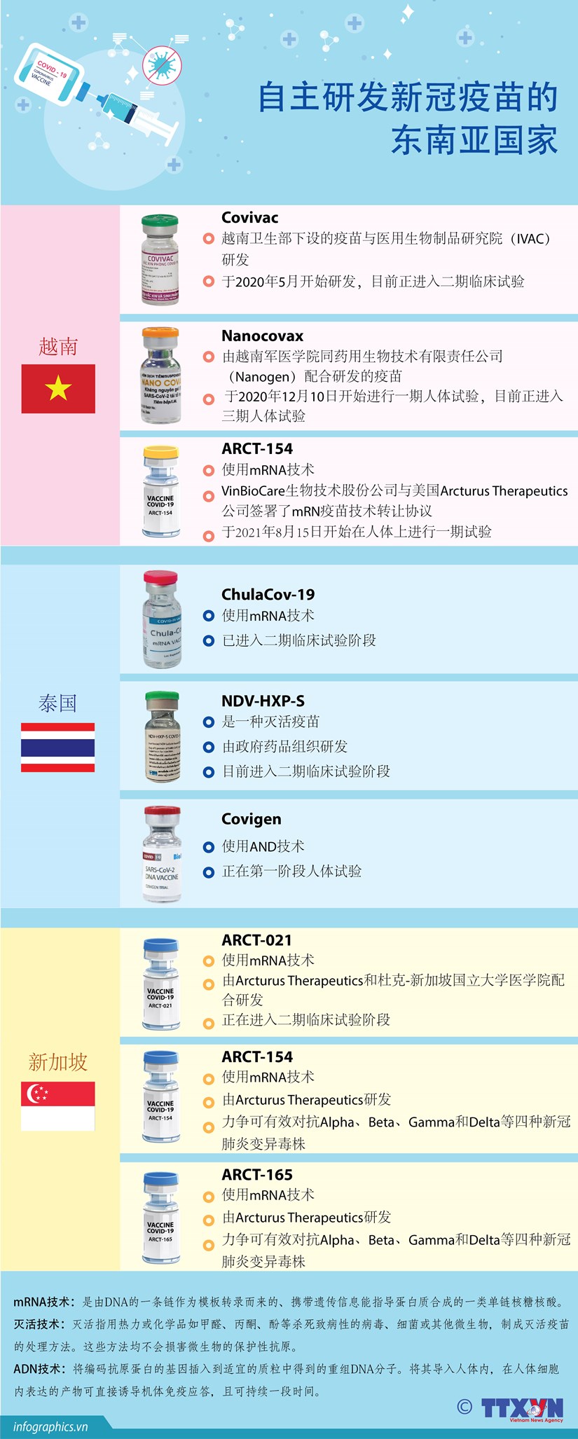 图表新闻：自主研发新冠疫苗的东南亚国家 hinh anh 1